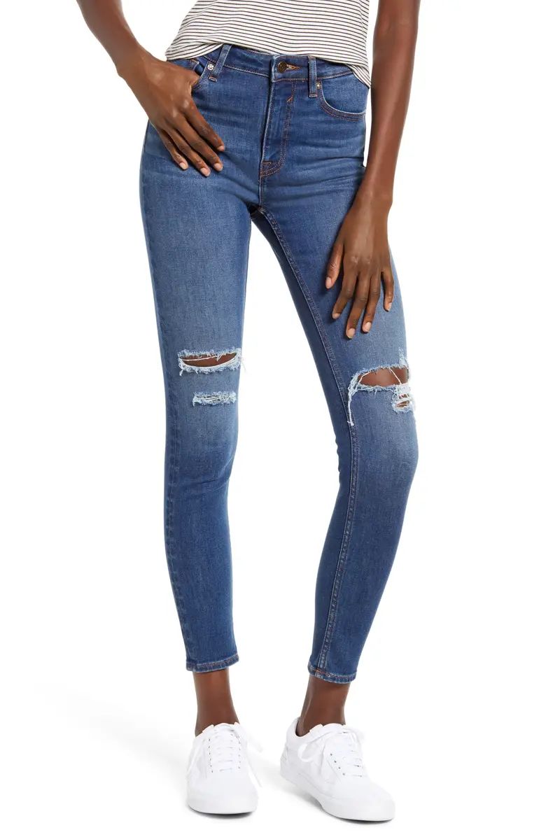 Ace Ripped High Waist Skinny Jeans | Nordstrom