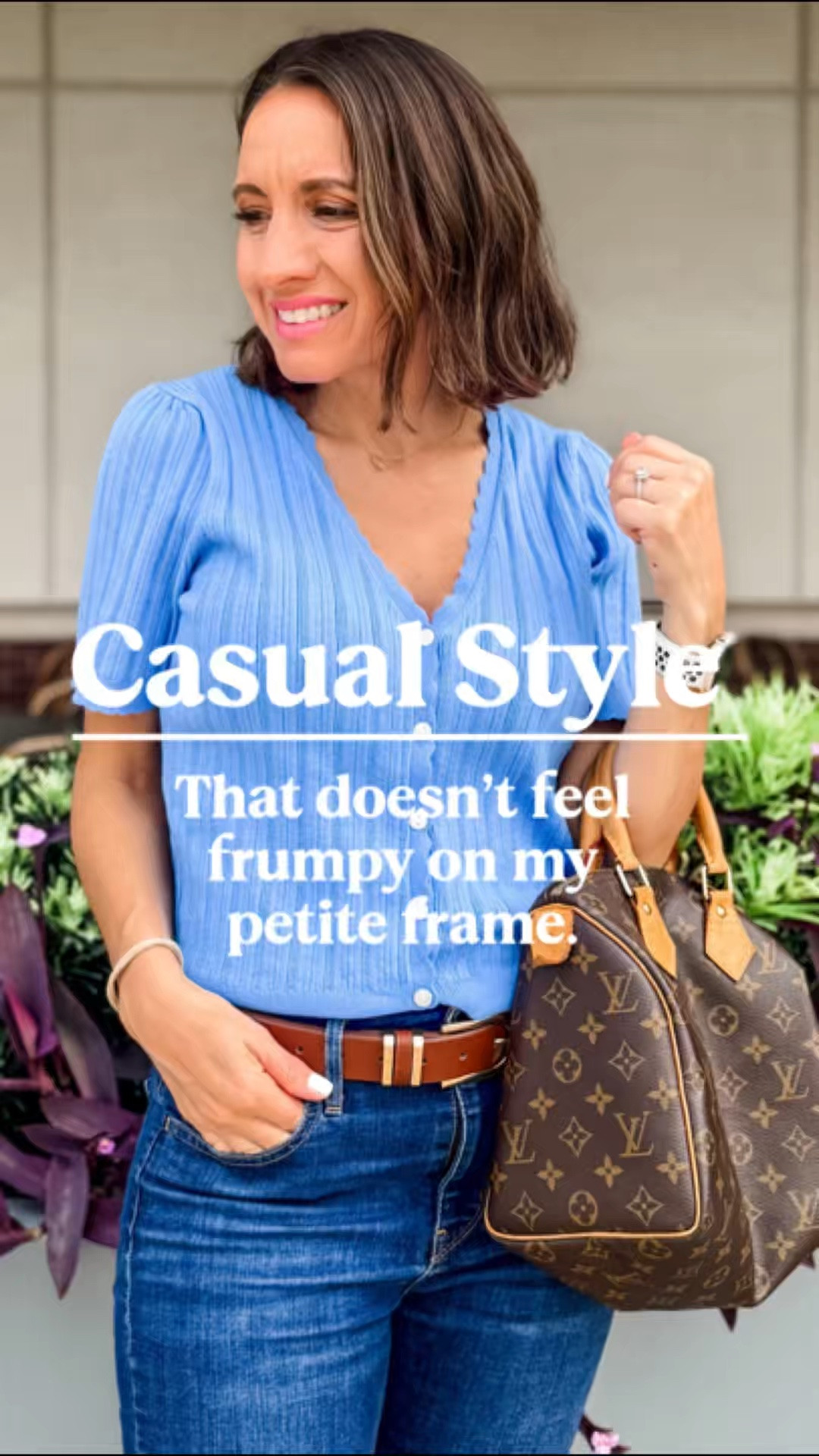 Casual style 
Light blue button up cardigan top 
Levi’s jeans 
Brown leather belt 
Birkenstocks water restraint 
Petite style 
Petite outfit 
Summer style

#LTKOver40 #LTKPetite #LTKootd