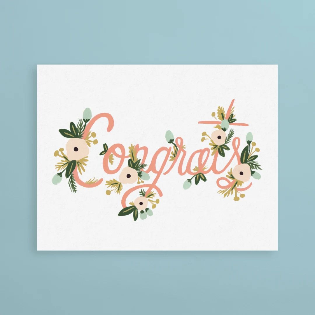 Floral Congrats | Postable | Postable