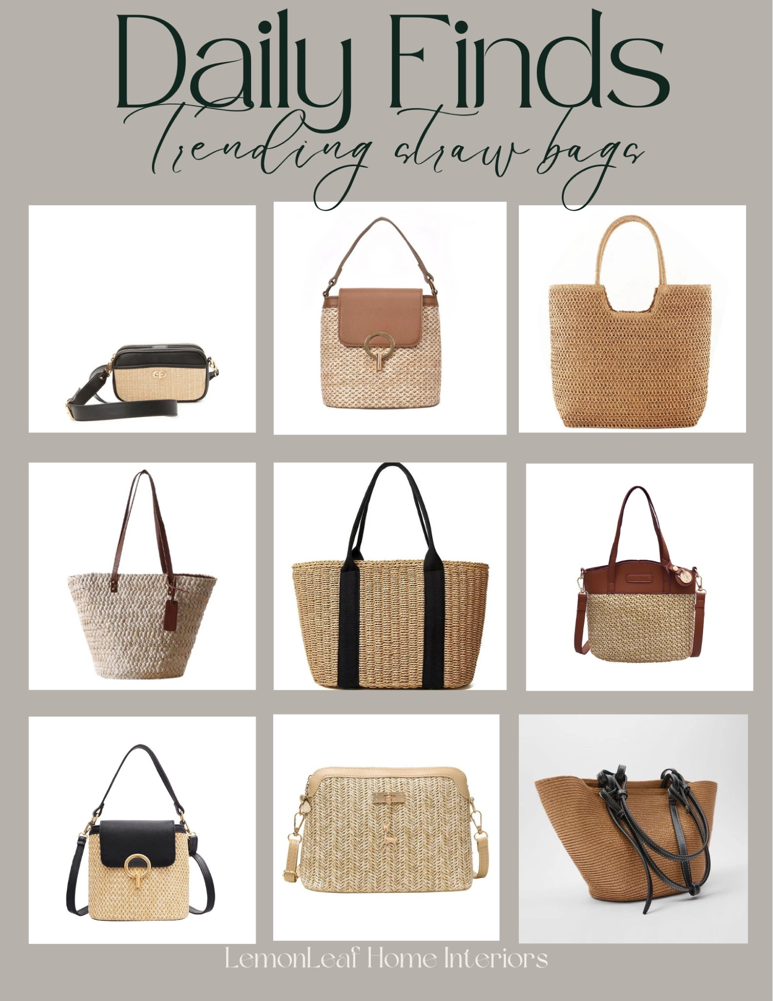 Crossbody Bag for Women, GMYLE Straw Weave Shoulder Handbag Bucket