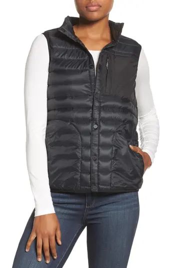 Women's Burton Evergreen Water-Resistant Down Insulator Vest, Size X-Small - Black | Nordstrom