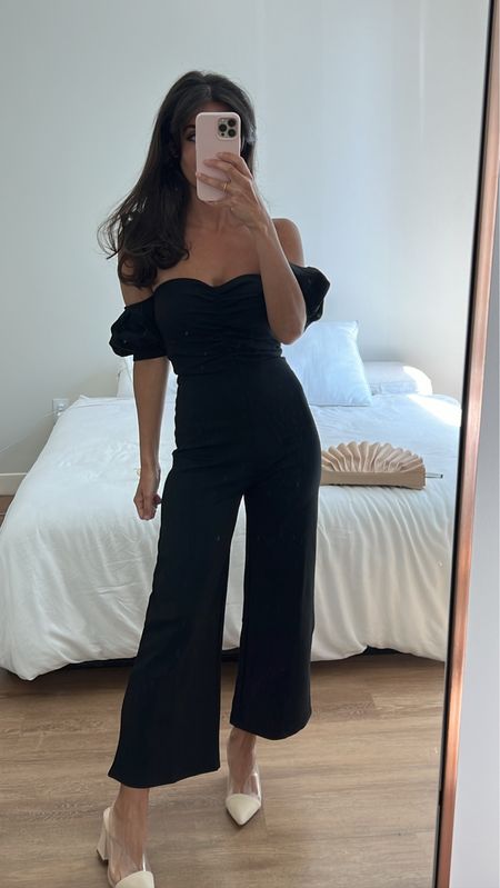 Favorite jumpsuit ❤️‍🔥😍 also classic guest of wedding option! Also linking lots of LBDs! 

💞 This jumpsuit is also so cute for day to dinner and date night outfits! 

I’m 5’4” and I’m an xs in all lulu’s dresses and jumpsuits! 

#LTKwedding #LTKunder100 #LTKSeasonal