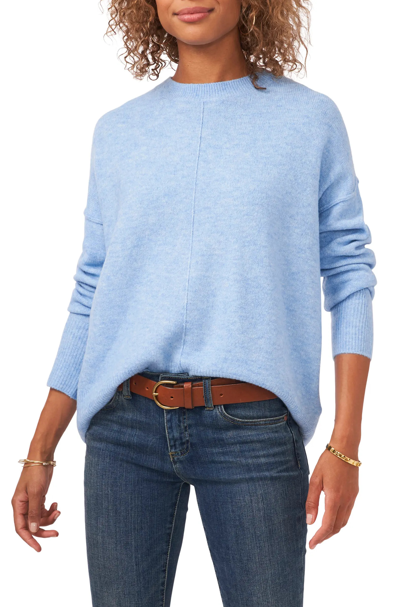Exposed Seam Crewneck Sweater | Nordstrom