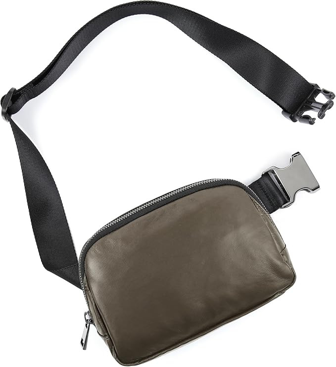 ODODOS Mini Belt Bag with Adjustable Strap, Vegan Leather Fanny Pack Small Waist Pouch for Workou... | Amazon (US)