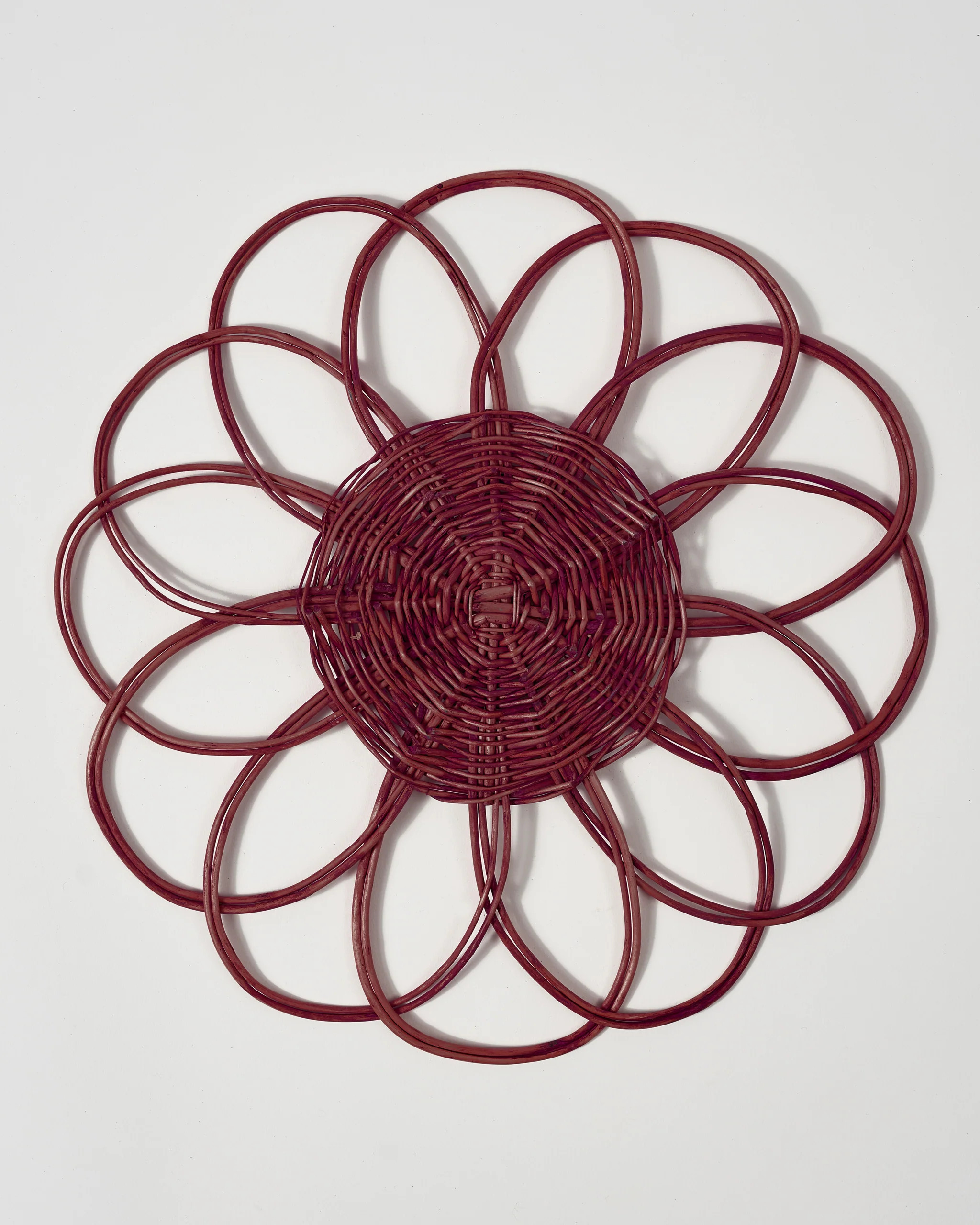 Wicker Placemat, Burgundy | Cabana Magazine