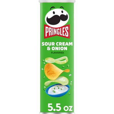 Pringles Sour Cream & Onion Potato Crisps Chips - 5.5oz | Target