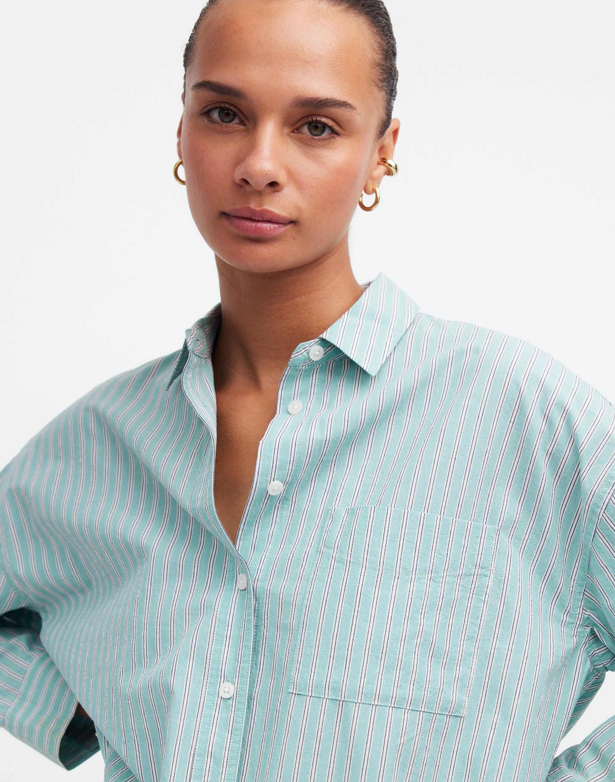 The Signature Poplin Oversized Shirt | Madewell