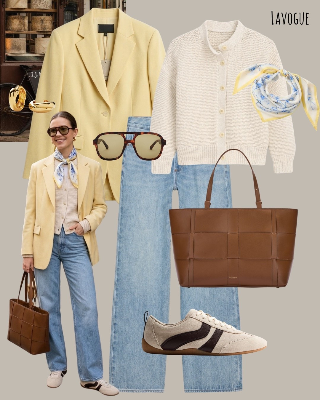  A yellow blazer layered over a cream cardigan with everyday jeans for an easy polished look. Finished with a tan leather bag and sneakers for that effortless everyday style. Bright and classic for spring💛 

Shop the look below!

#LTKWorkwear #LTKootd #LTKSeasonal