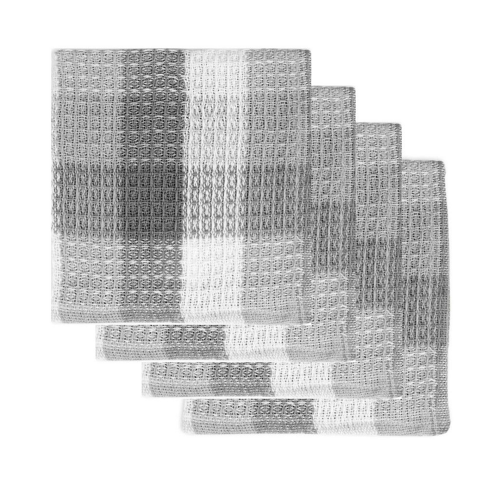 4pk Nana's Dish Cloths Gray/White - MU Kitchen | Target