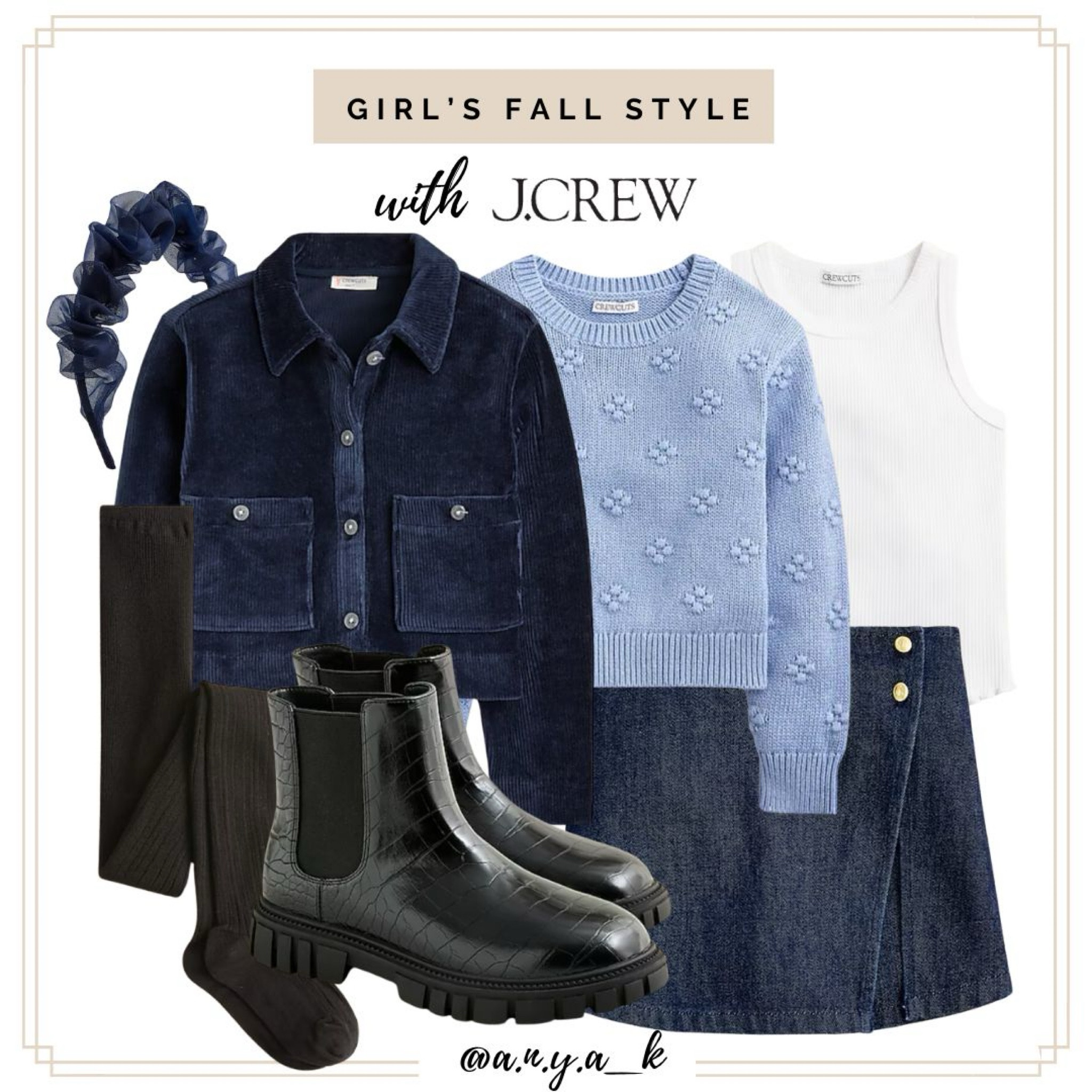 Layer up in style this fall with these J.Crew picks! A cozy blue floral sweater, chic denim skirt, and a stylish navy jacket make the perfect ensemble for crisp autumn days. Don’t forget the trendy black boots for those playful leaf-pile jumps! 🍁

#JcrewKids #FallLayers #LTKkids #ChicKidsStyle



#LTKFamily #LTKSeasonal #LTKKids
