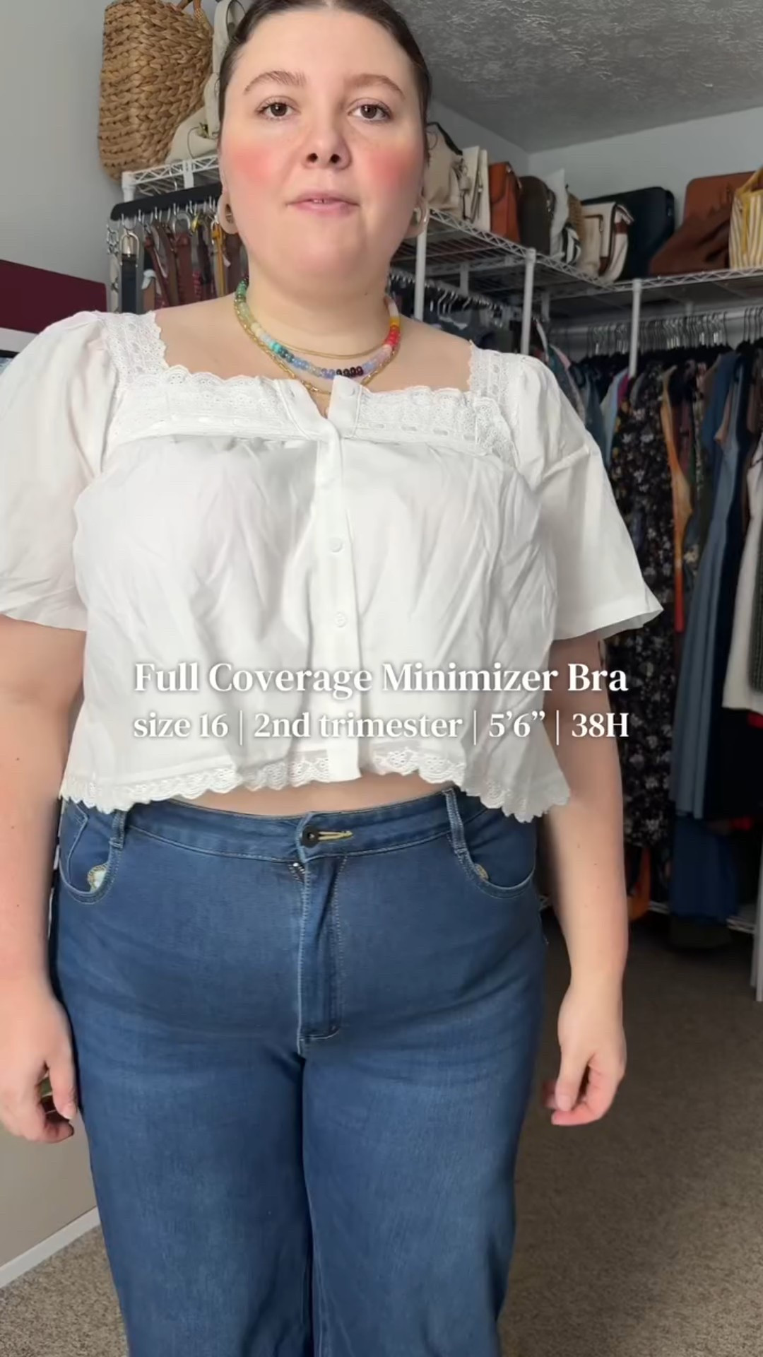 So comfy especially for me while pregnant! 🤰🏻 #TikTokShopCreatorPicks #minimizerbra #hsiabra #plussizebra #fullcoveragebra