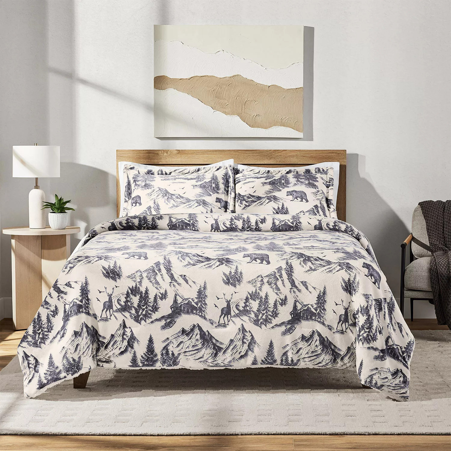 Member's Mark 3-Piece Plush Comforter Set, Assorted Colors and Styles | Sam's Club