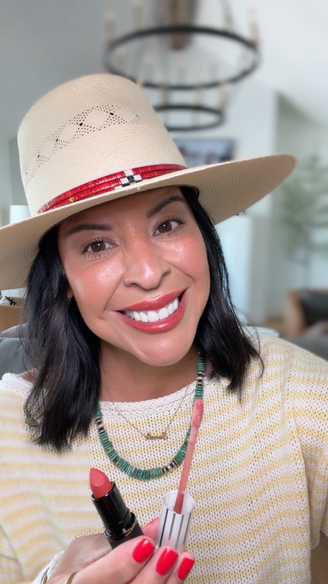 Lipstick color is Devoted to Chili and gloss is Casual. The combo is so pretty! 

#LTKOver40 #LTKBeauty #LTKSaleAlert