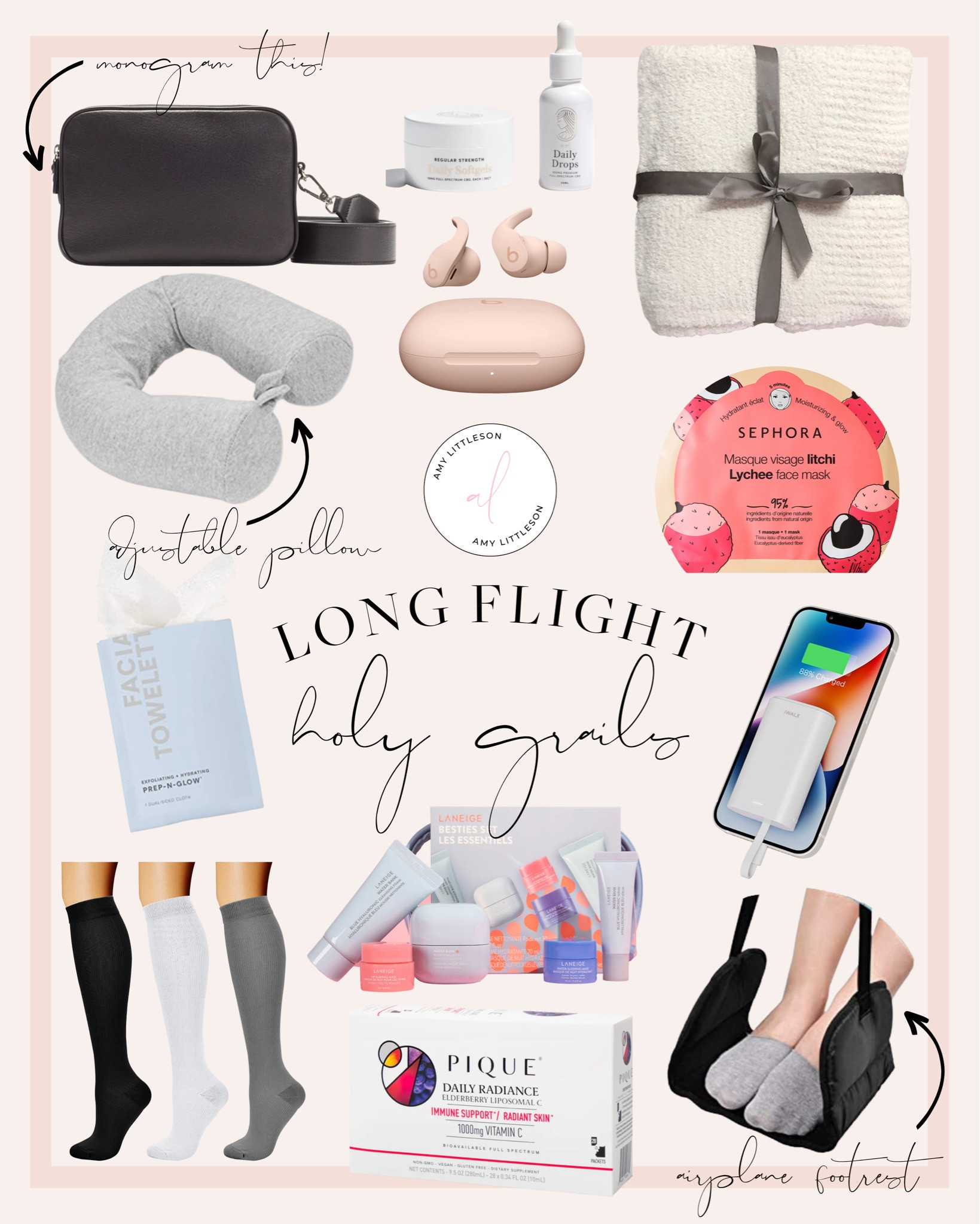 Sharing my top #travel picks today on amylittleson.com including my holy grail items for long flights ✈️

#travelessentials #traveltips #airportstyle

#LTKitbag #LTKunder50 #LTKtravel