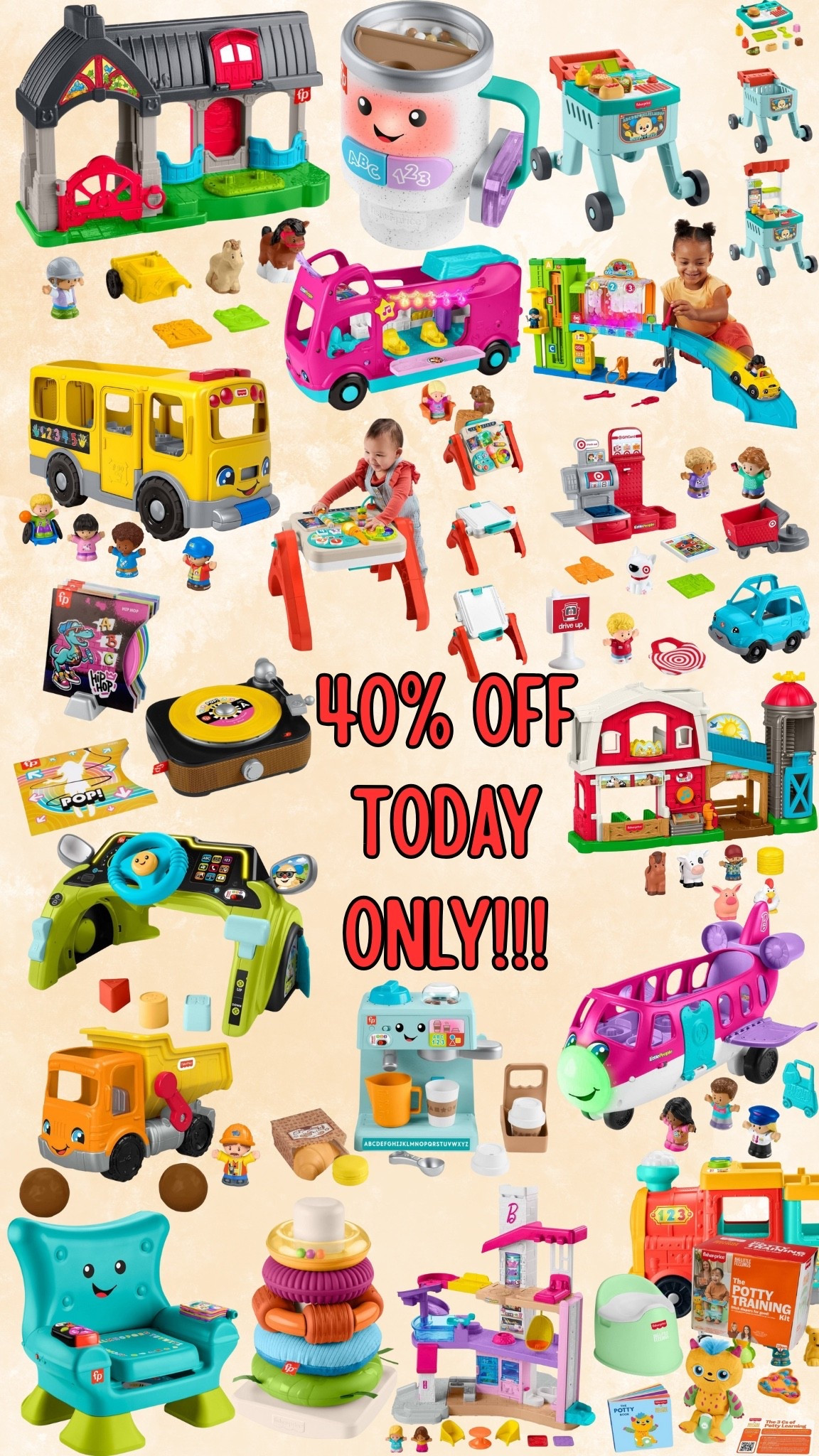 Target deal of the day — 40% off so many good toys!!!! Plus $25 off $100+ or $10 off $50+ 
Don’t miss out!!! Make sure you LOG IN to your Target account to get the deal! 

#LTKKids #LTKSaleAlert #LTKGiftGuide
