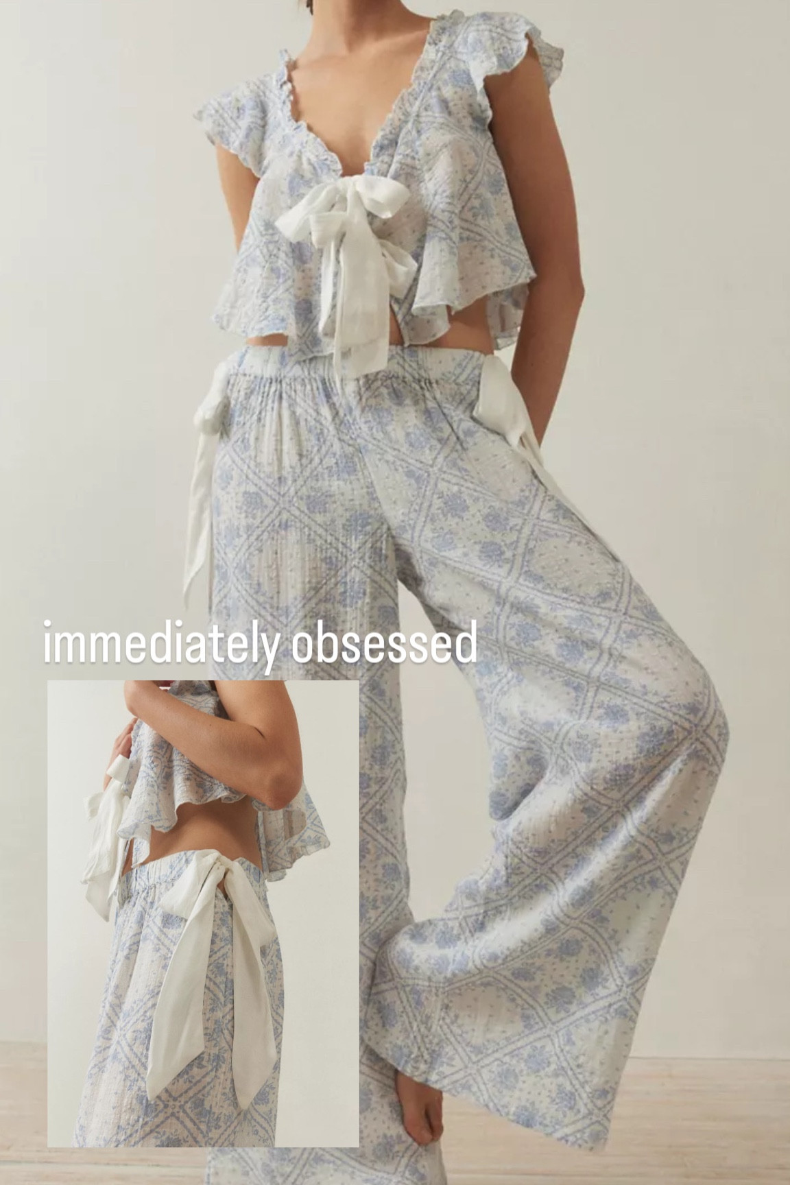 Summer Pajamas to float around the house in 
#pajamasets #flirty #bridgerton 

#LTKFindsUnder100 #LTKStyleTip