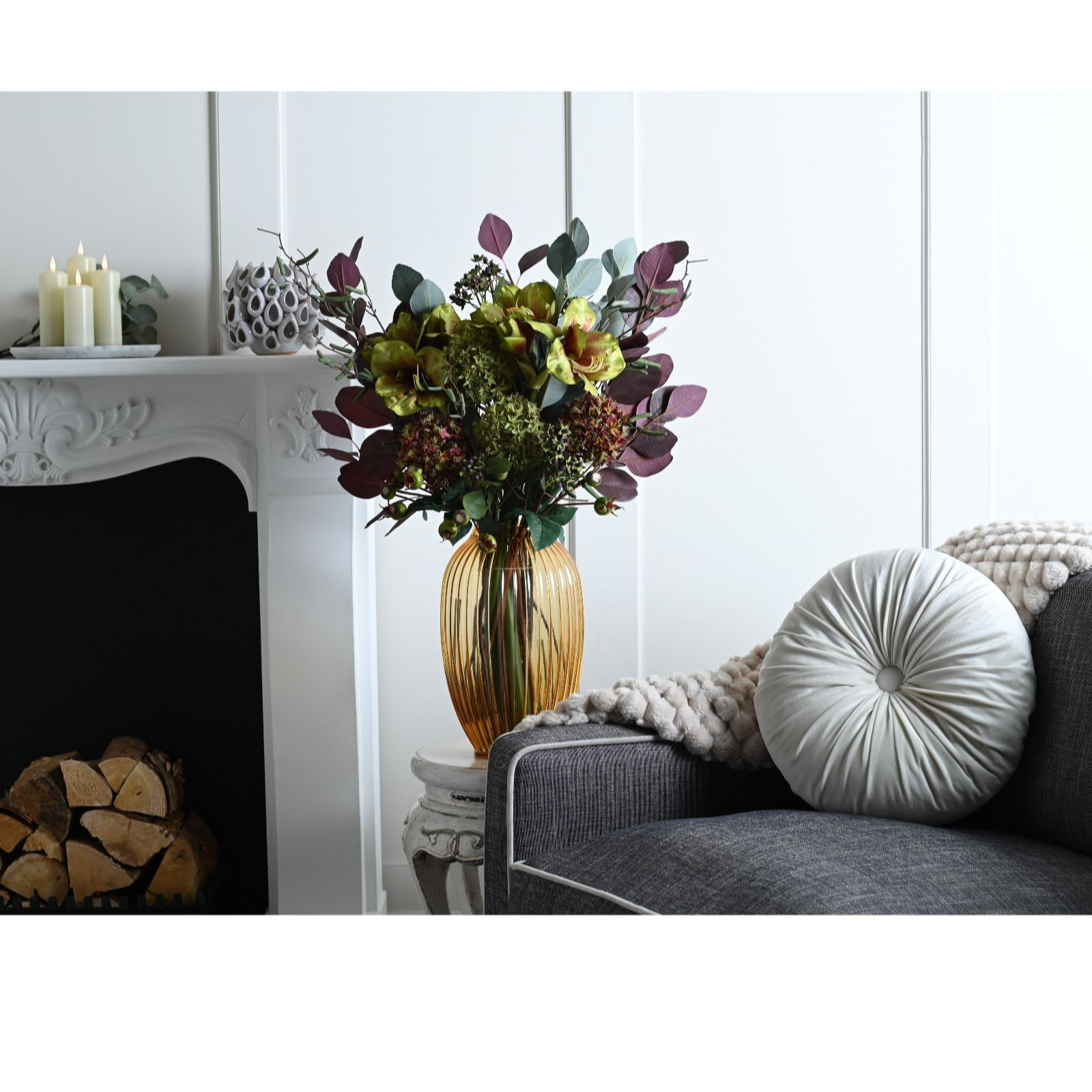 Otters Brook Eucalytus & Viburnum Bouquet | QVC UK