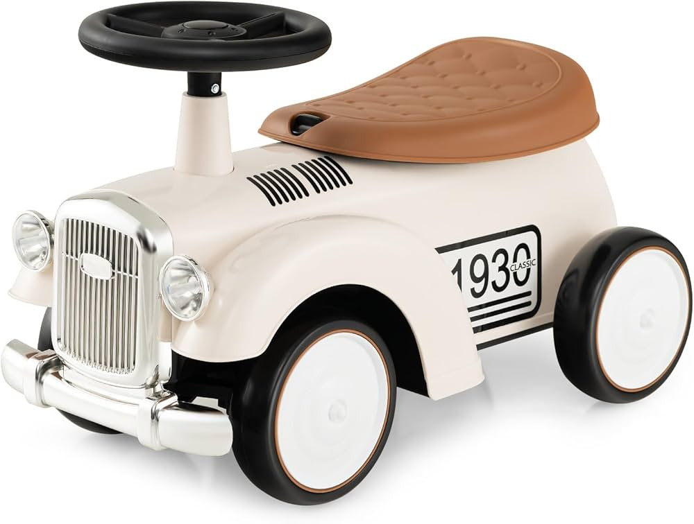 Costzon Ride On Push Car for Toddlers, Classic Kids Ride On Car Foot-to-Floor Sliding Car with St... | Amazon (US)