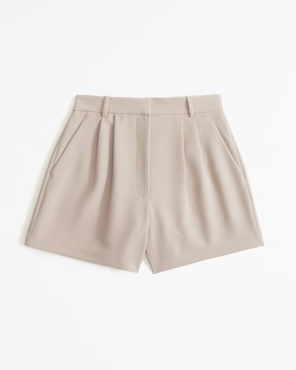 Women's Curve Love A&F Sloane Tailored Short | Women's Bottoms | Abercrombie.com | Abercrombie & Fitch (US)