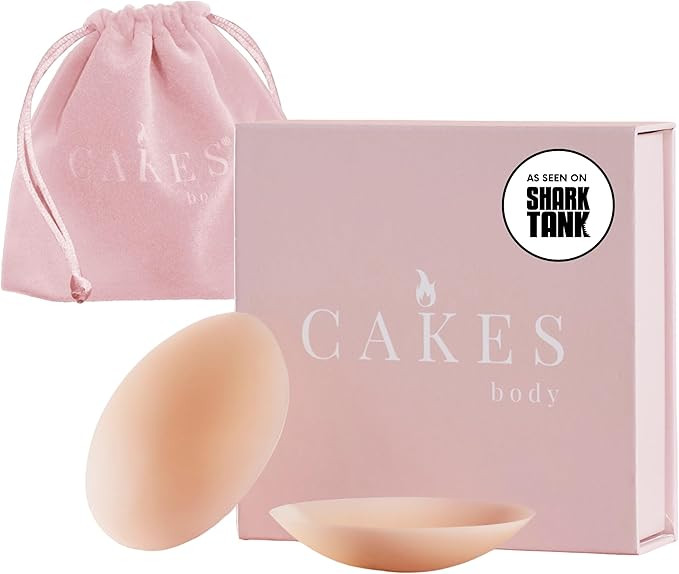 CAKES Body® grippy (Non-Adhesive) Circle Nipple Covers for Women - Silicone Nipple Covers with T... | Amazon (US)