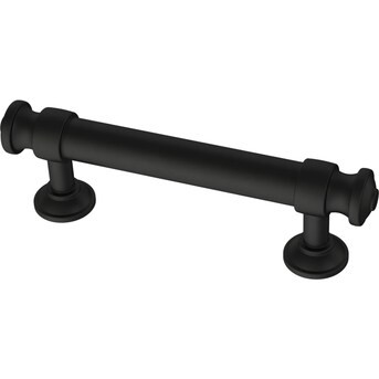 Brainerd Classic Button 3-in Center to Center Matte Black Cylindrical Bar Drawer Pulls | Lowe's
