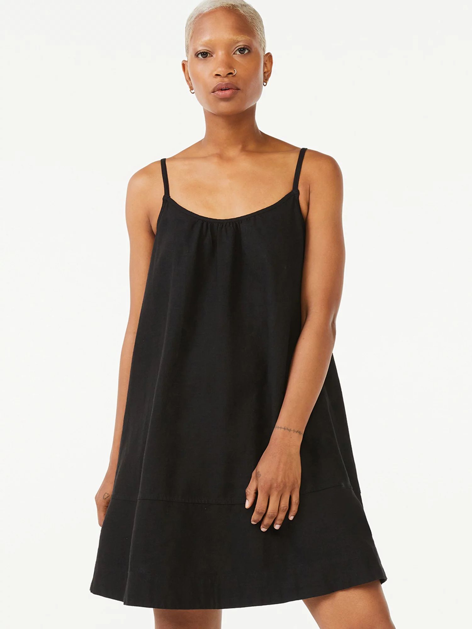 Free Assembly Women's Strappy Swing Dress | Walmart (US)