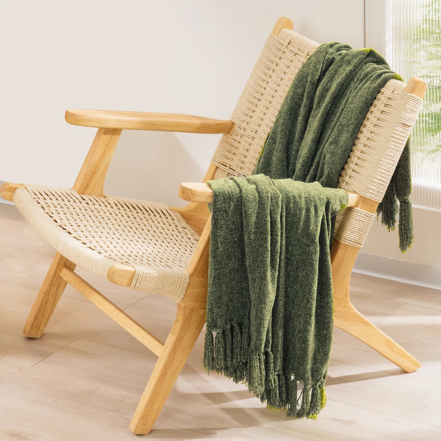 Soft Chenille Throw Blanket | Birch Lane