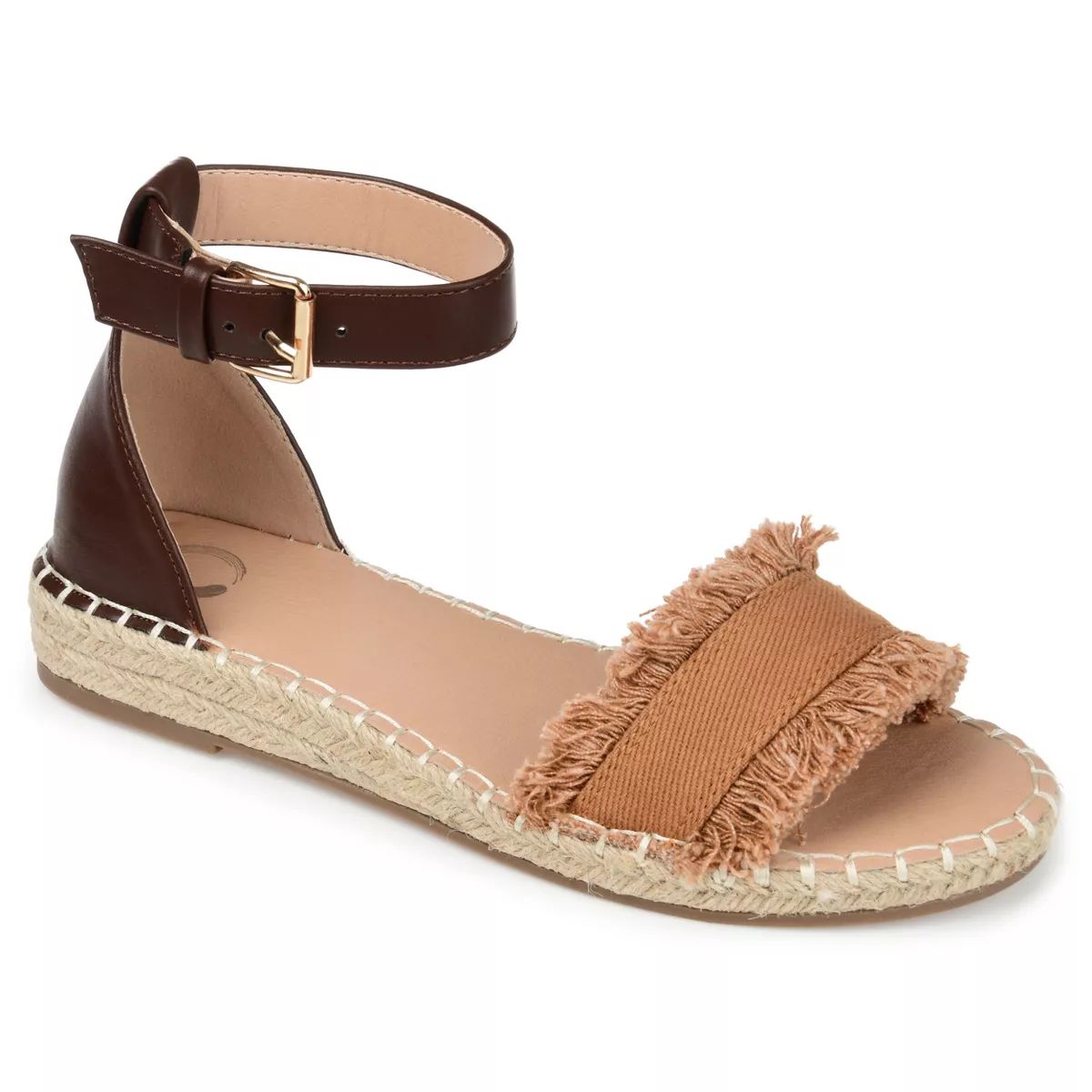 Journee Collection Womens Tristeen Tru Comfort Foam Espadrille Sliver Wedge Sandals | Target