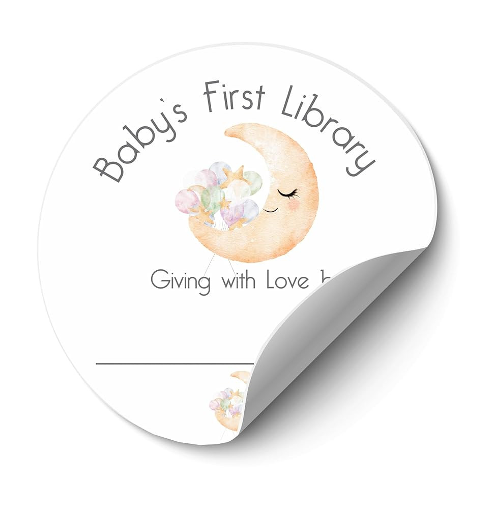 Baby's First Library Stickers, Bookplate Stickers Baby Shower, Sticker Labels for Book, Stickers ... | Amazon (US)