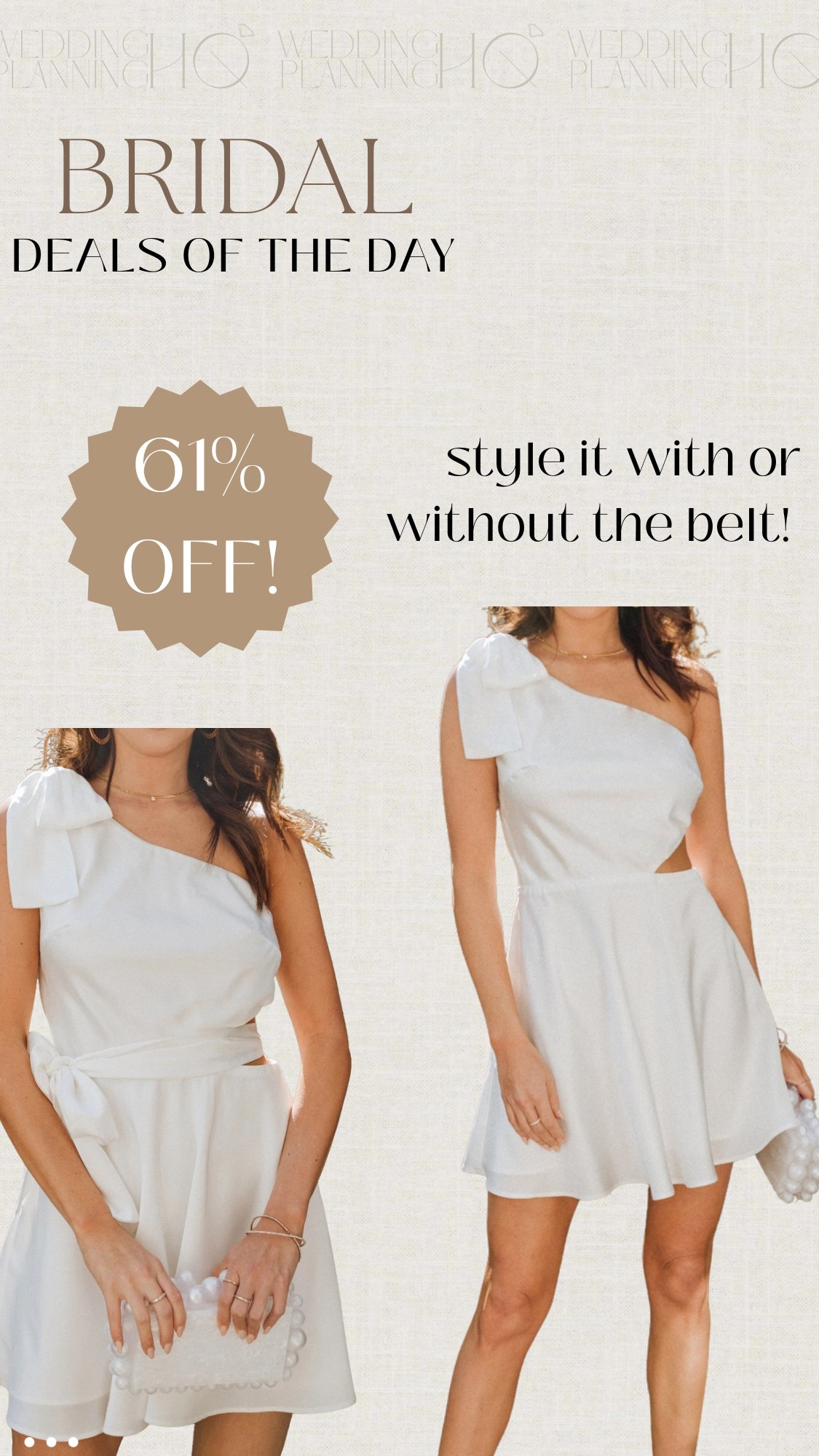 That deal!! What a perfect bridal inspired dress  

#LTKWedding #LTKFindsUnder100