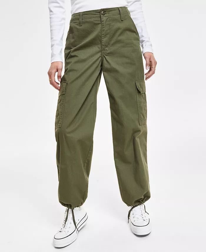 Levi's Women's '94 Baggy Cotton High Rise Cargo Pants in Long Length - Macy's | Macy's