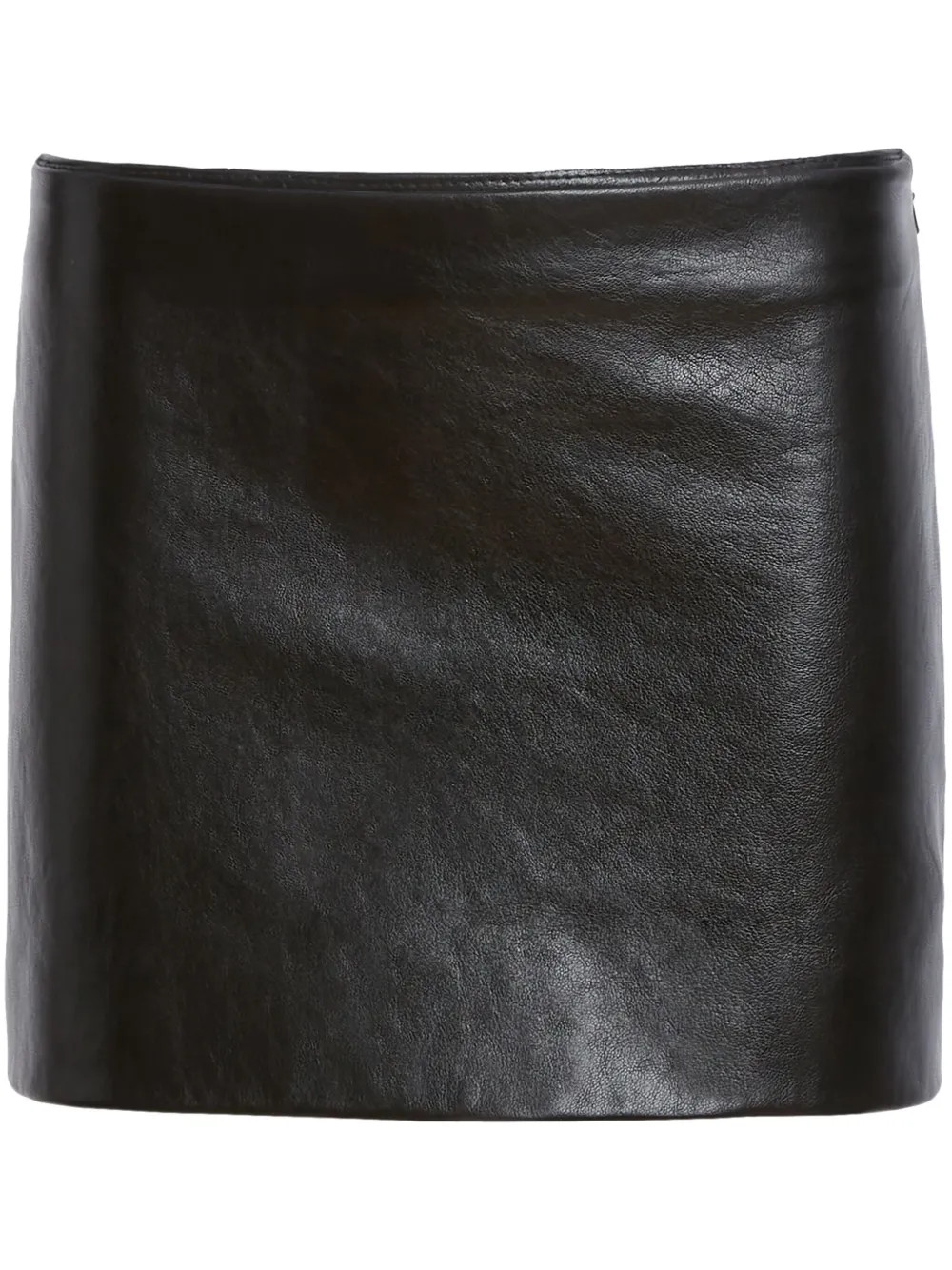KHAITE The Jett Leather Miniskirt | Black | FARFETCH | Farfetch Global