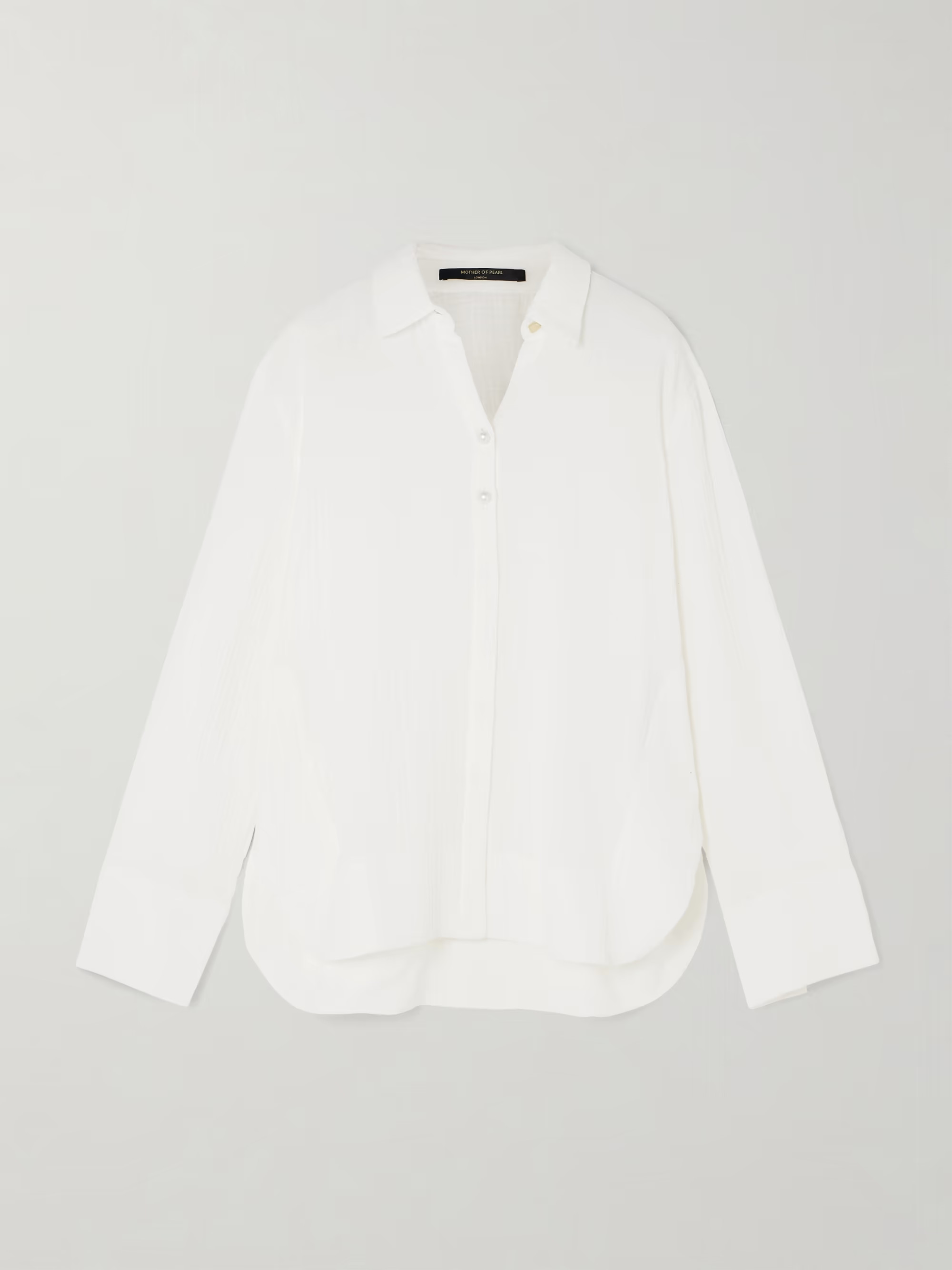+ NET SUSTAIN oversized organic cotton-gauze shirt | NET-A-PORTER (UK & EU)