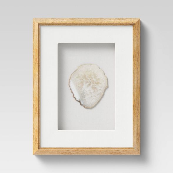 Wooden Shadow Box with Agate Natural - Threshold™ | Target