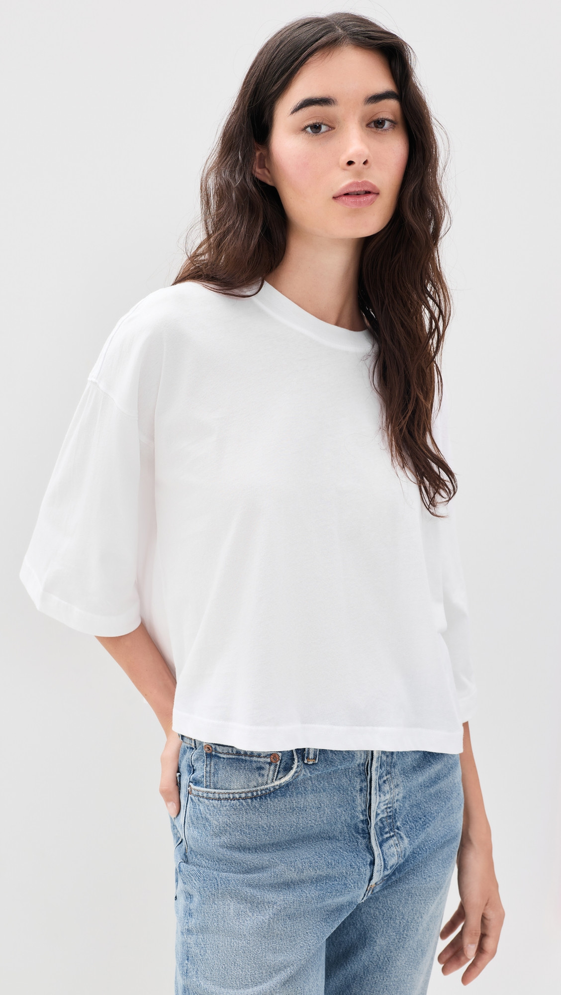 Favorite Daughter The Over It Tee White L | Shopbop