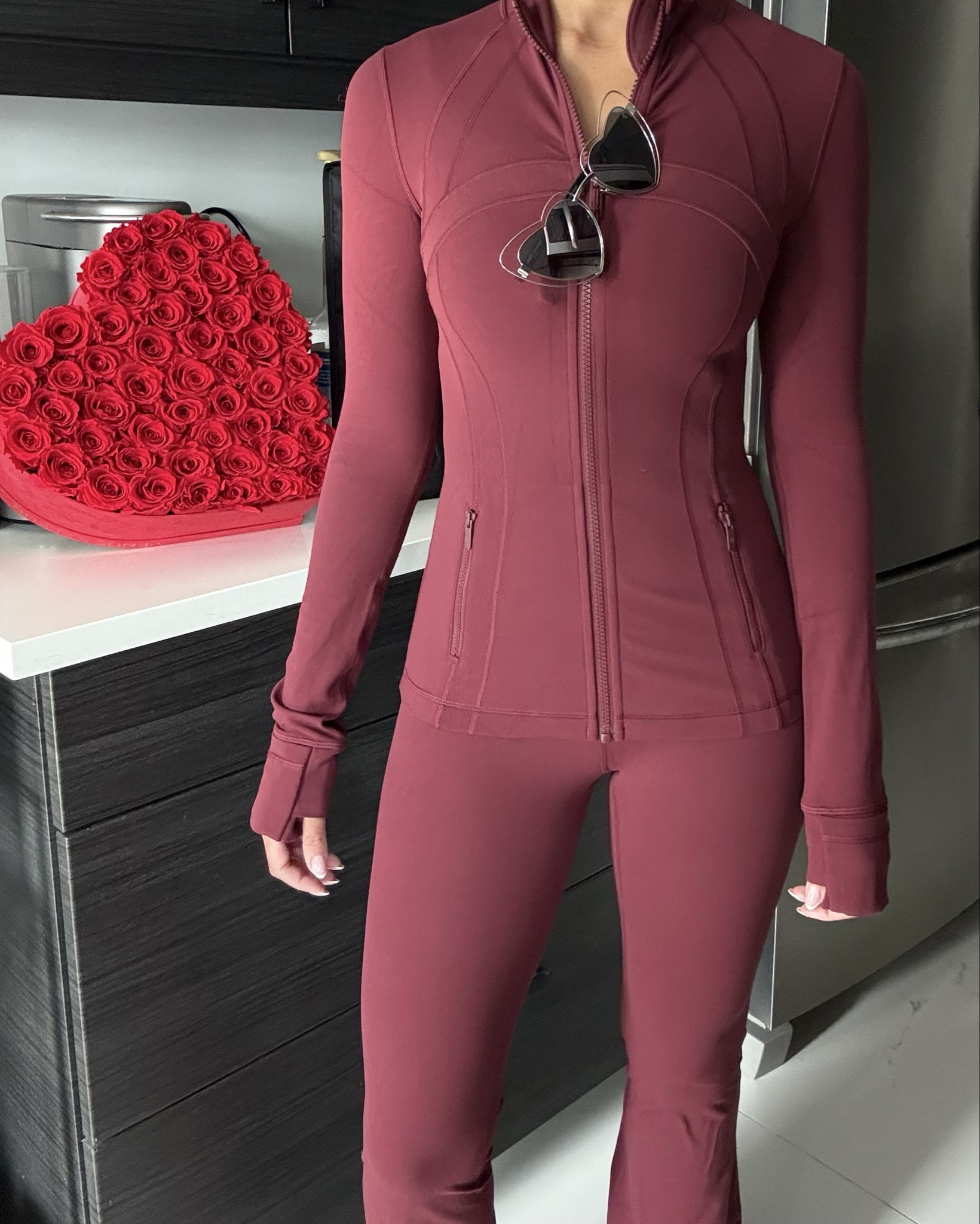 happy Valentine’s Day in lululemon burgundy bay ! 💌💋

groove pant, define jacket, yoga, athleisure, lounge, pilates. 

#LTKValentine #LTKActive #LTKPetite