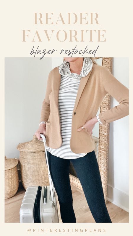 This reader (and my own) favorite blazer is finally restocked. And on sale!!! I have xs. I have xs in the amazon hoodie and leggings.

#LTKsalealert #LTKtravel #LTKunder50