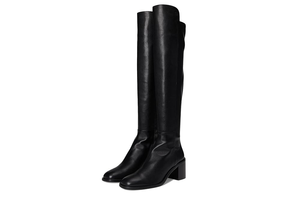 Stuart Weitzman 5050 Finn Boots Women's Boots Black : 5 M, Leather | Zappos