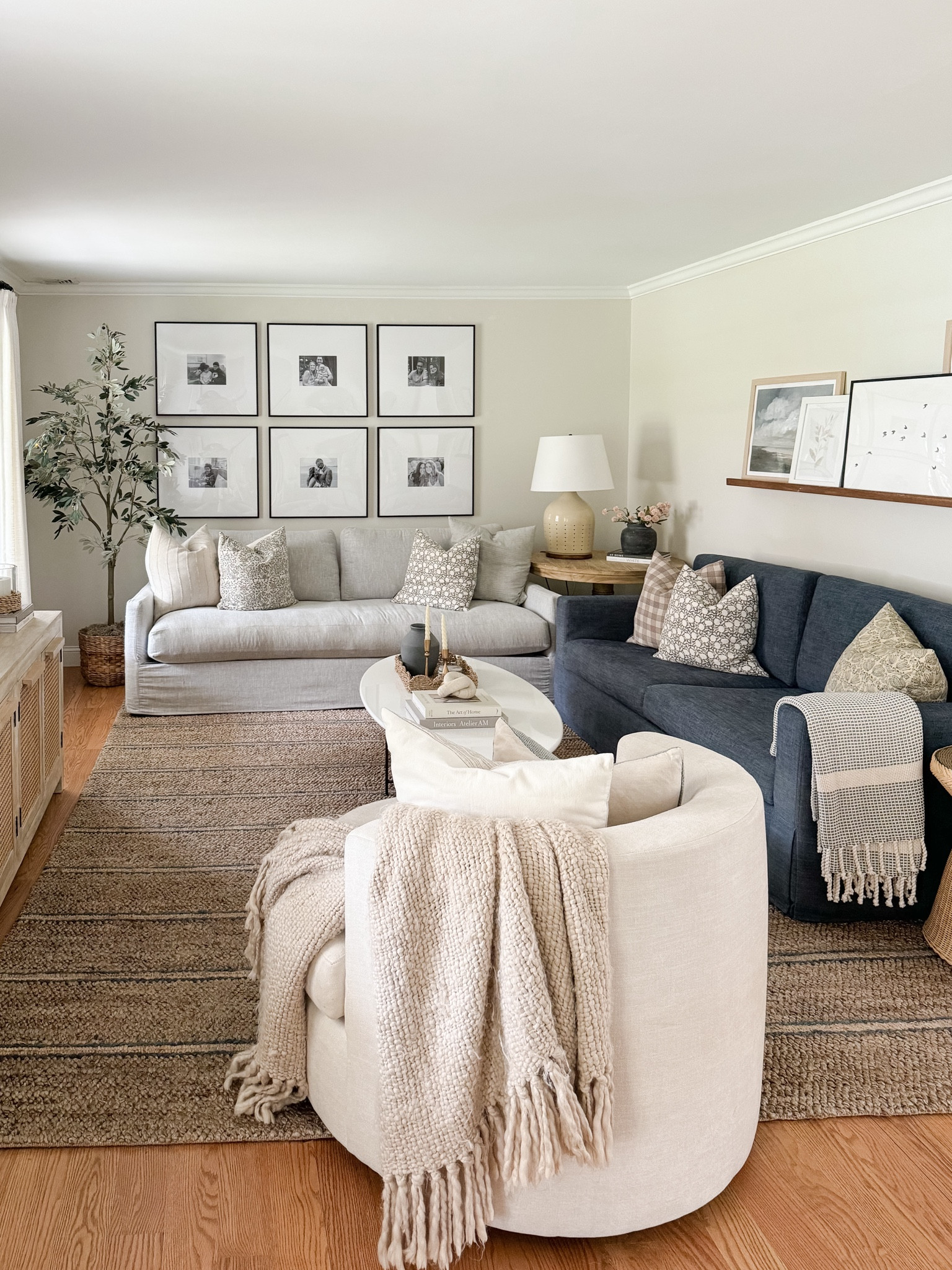 Coastal living room, Walmart home decor, coffee table, spring home decor, gallery frames, Pottery Barn rug

#LTKStyleTip #LTKFindsUnder50 #LTKHome