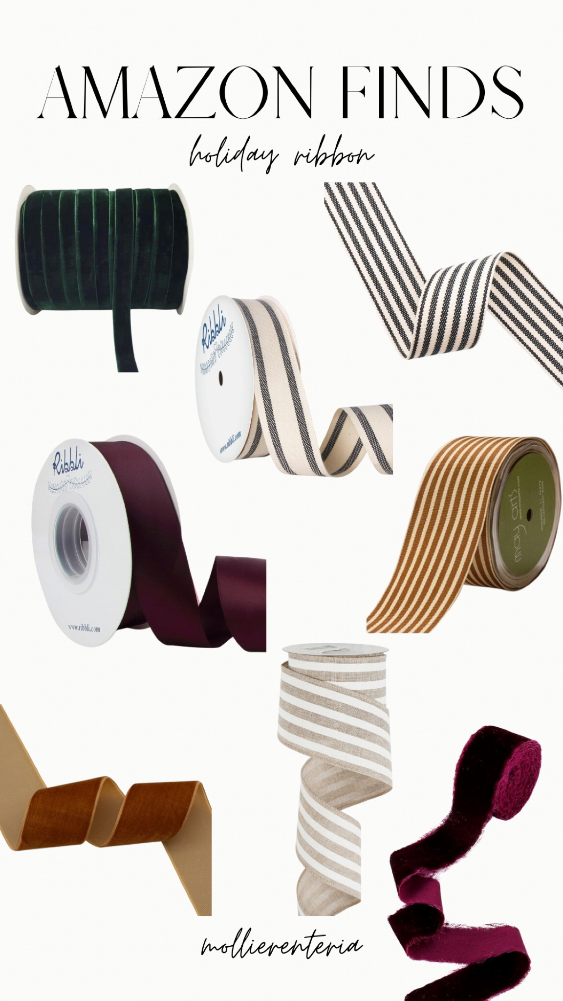 Stock up on holiday ribbon before it sells out! I love to use these for gift wrapping, tied onto the Christmas tree, and to hang garland and wreaths. I stock up early every year! 🎄



#LTKHoliday #LTKSeasonal