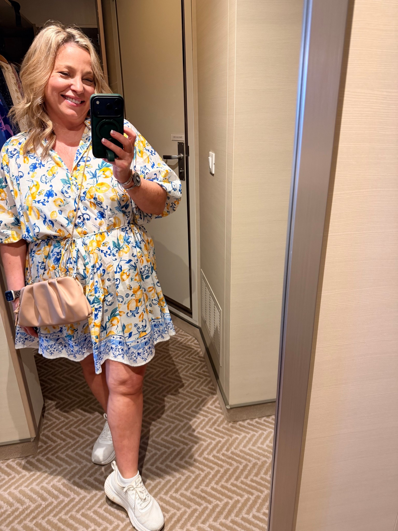 I’m in a small in this tie front dress! Mediterranean vibes! 

#LTKvlog #LTKTravel #LTKPetite