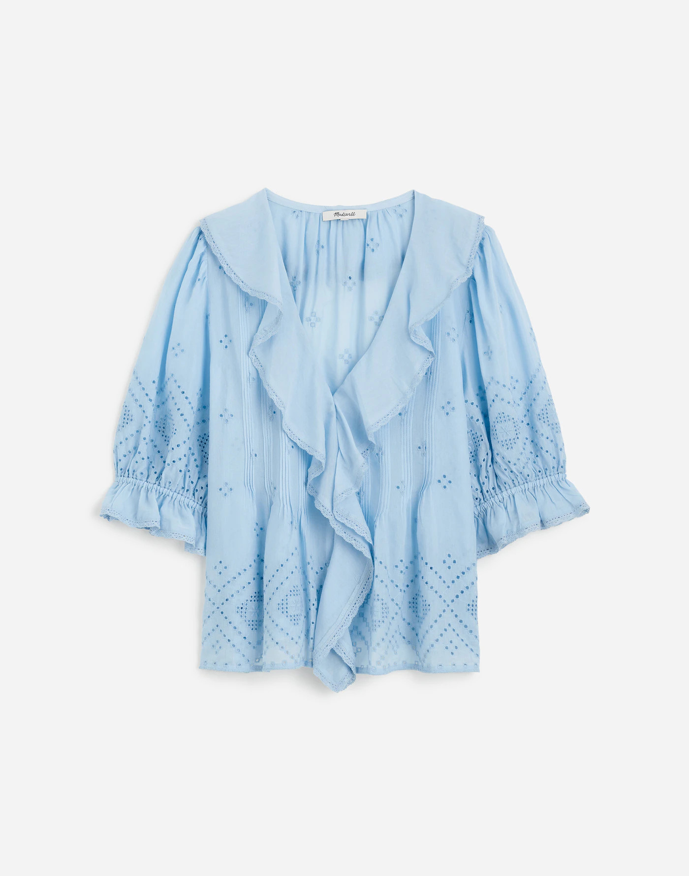 Ruffled Puff-Sleeve Top | Madewell