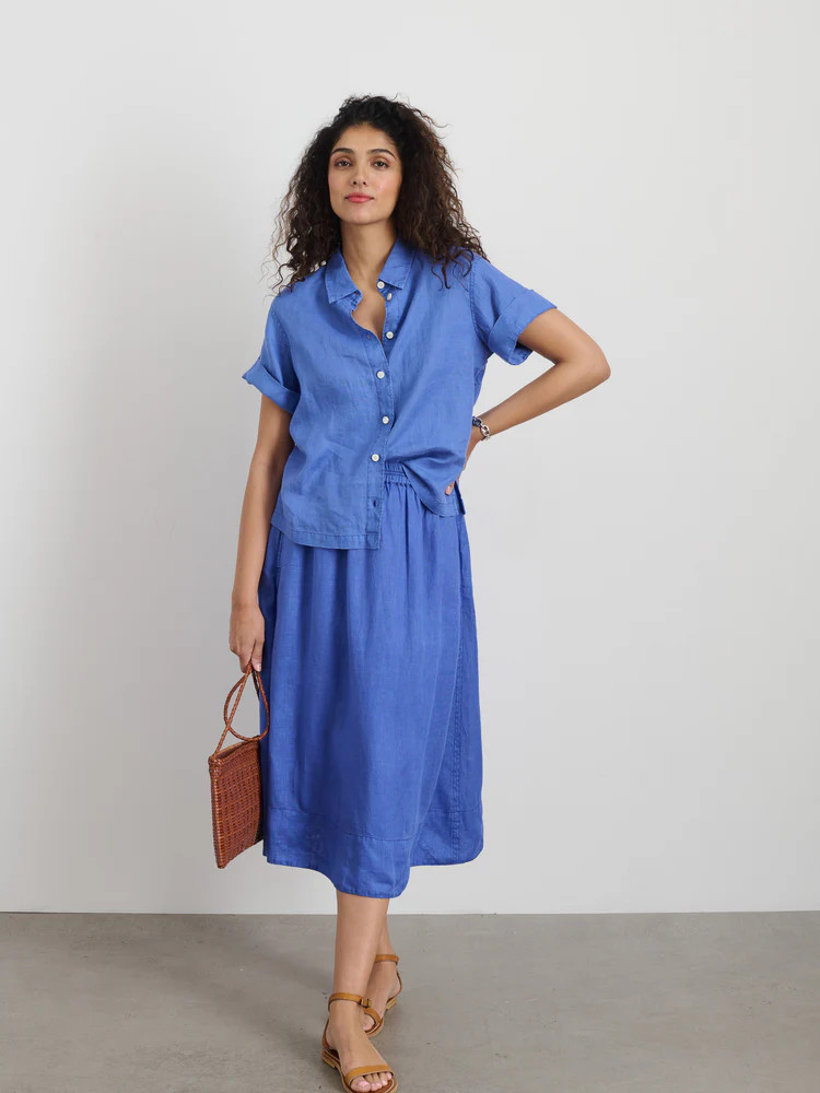 Maddie Skirt in Linen | Alex Mill