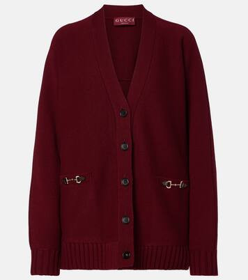 Horsebit wool and cashmere cardigan | Mytheresa (US/CA)