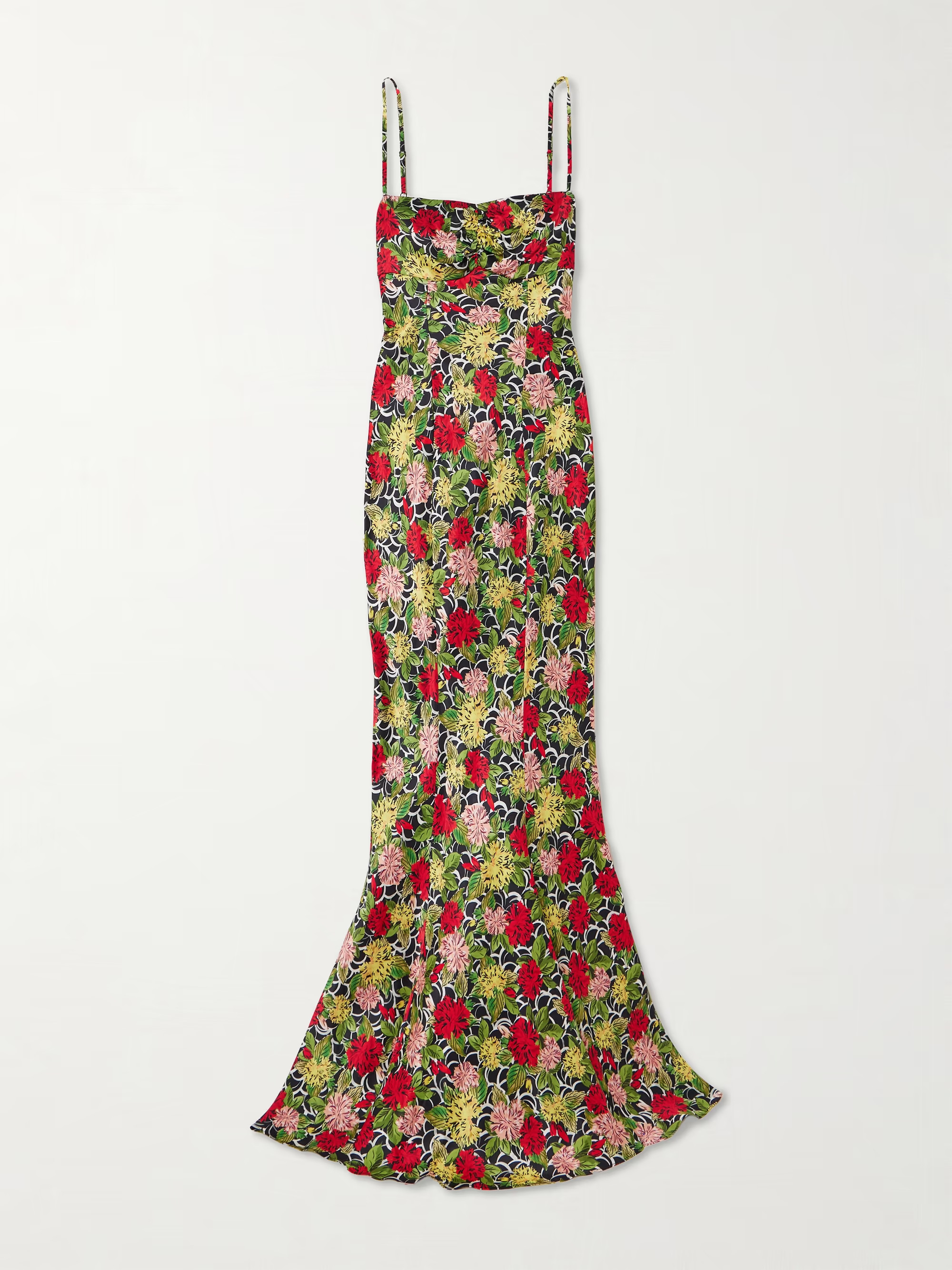 Renee printed silk-satin gown | NET-A-PORTER (UK & EU)