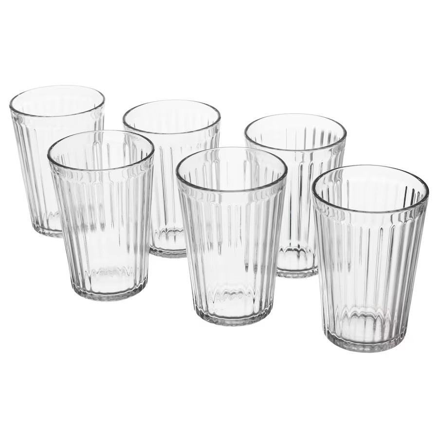 NEW IKEA 6 & 4 Vardagen  Glasses Clear Glass Clear Glass 10 oz  | eBay | eBay US