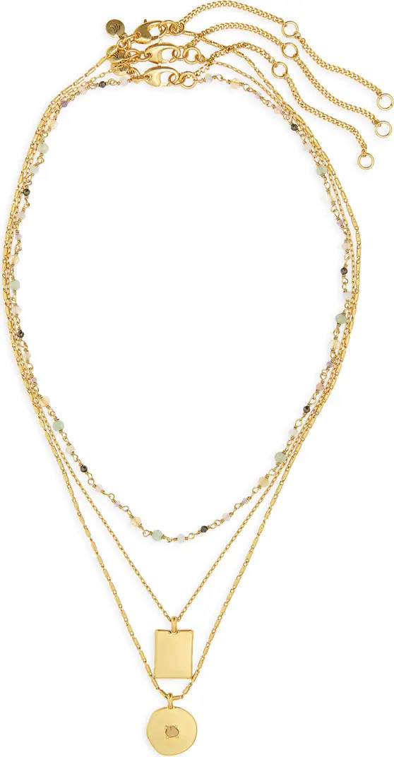 Madewell Stone Collection Set of 3 Multistone Necklaces | Nordstrom | Nordstrom
