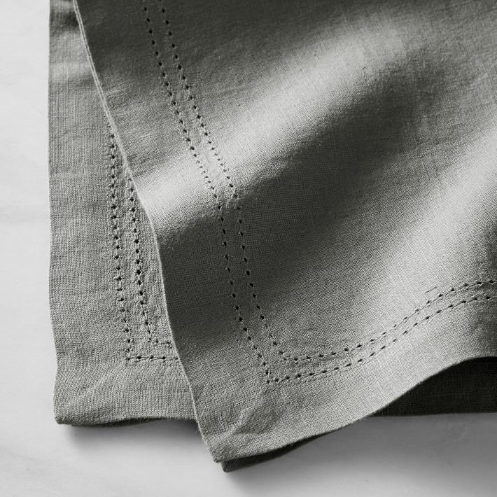 Linen Double Hemstitch Napkins | Williams-Sonoma