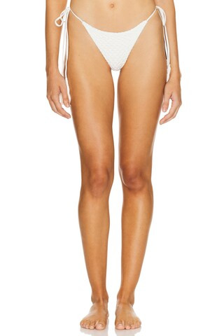 ACACIA Lauie Crochet Bikini Bottom in Pikake from Revolve.com | Revolve Clothing (Global)