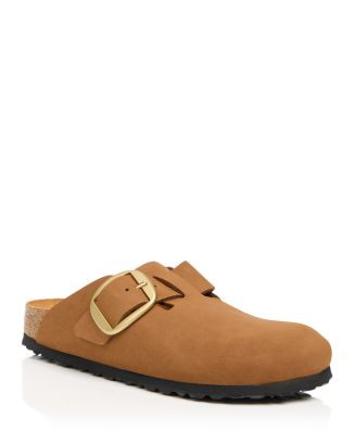 Women's Boston Big Buckle Nubuck Leather Clogs | Bloomingdale's (US)